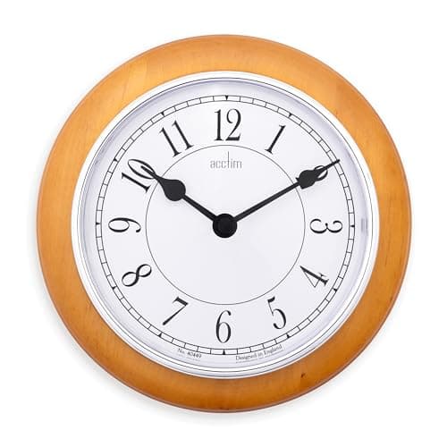 Image of Acctim 24581 Newton Light Wood Wall Clock