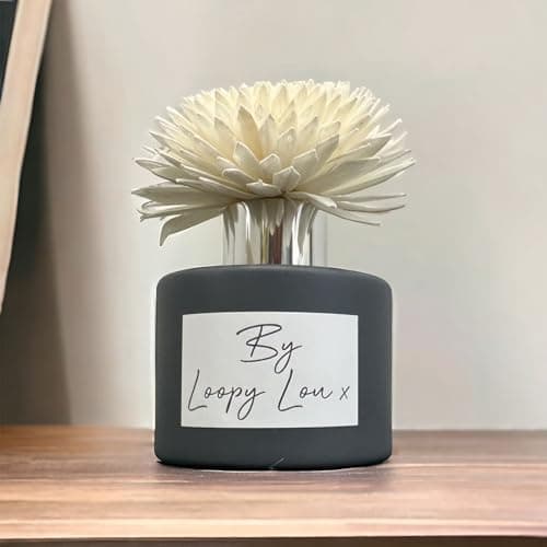 Image of 60 Second Makeover Limited Frankincense And Myrhh Luxury Flower Reed Diffuser Highly Fragranced Scented Reed Diffusers For Home Room Fresheners For Home Fragrance Air Freshener - Grey