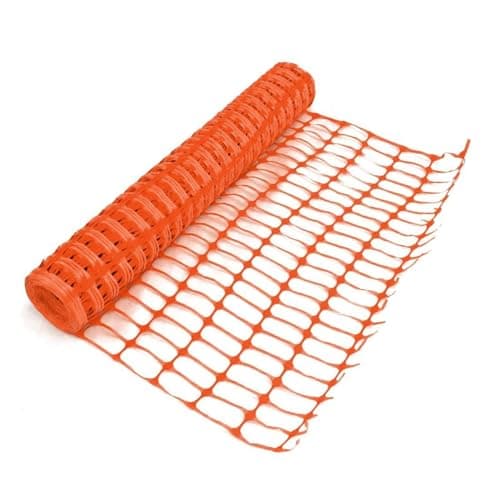 Image of Oypla Safe Net Heavy Duty Orange Safety Barrier Mesh Fencing 1mtr x 50mtr