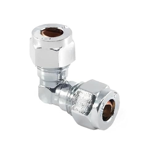 Image of 15mm Compression Chrome Plated Elbow - Bag of 5