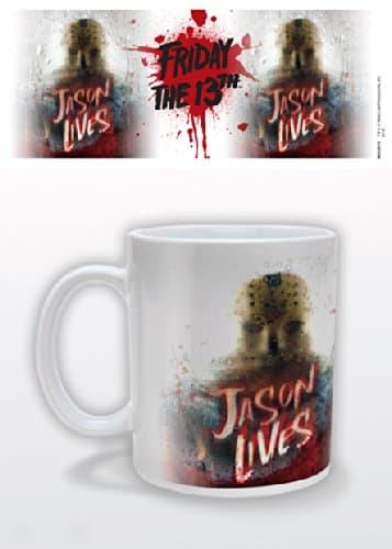Image of Friday The 13th Pyramid International (Jason Lives) Official Boxed Ceramic Coffee/Tea Mug, Multi-Colour, 11 oz/315 ml