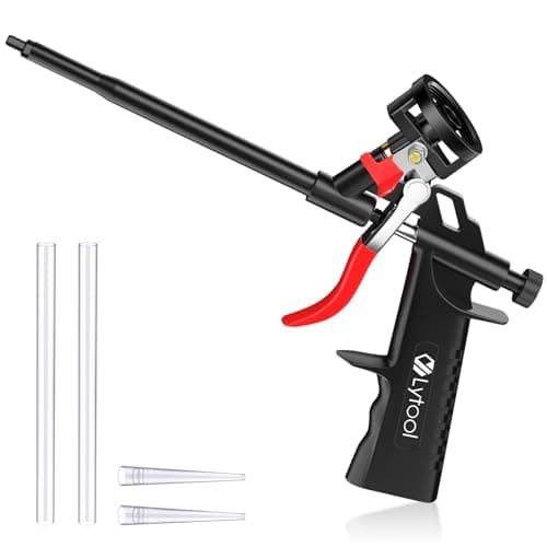 Image of Foam Gun, Lytool PU Expanding Foam Gun Professional Foam Dispensing Guns, Needn't Cleaner Foam Gun Suitable for Caulking, Filling, Sealing