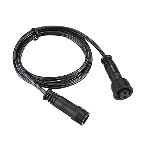 Image of WMLBK Extension Cable for Decking Lights, IP67 Waterproof 1/2/3 Meter Black Garden 2/3/4/5 Pins Extension Cable for Outdoor LED Deck Light Power Cord (5 Pins 2 Meter)