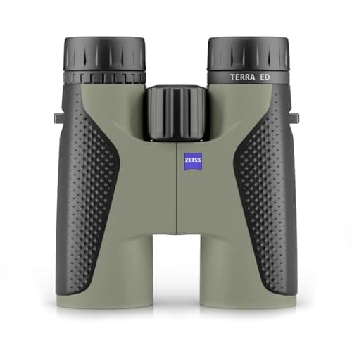 Image of ZEISS Terra ED Binoculars 8x42 Waterproof, and Fast Focusing with Coated Glass for Optimal Clarity in All Weather Conditions for Bird Watching, Hunting, Sightseeing, Black-Green (Black-Green)