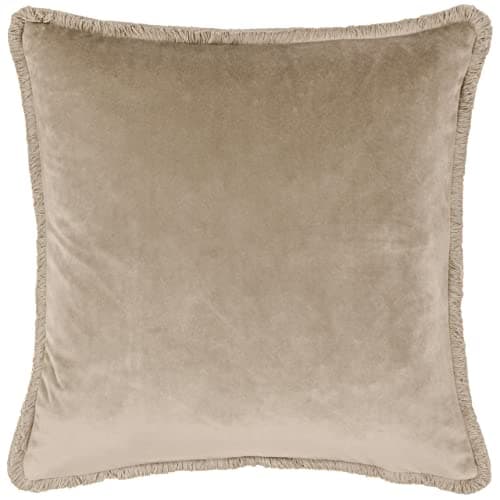 Image of Paoletti Freya Polyester Filled Cushion, Taupe, Square