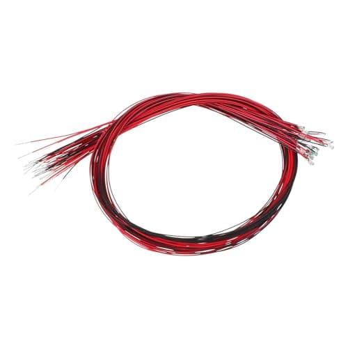 Image of PATIKIL 0805 Pre-Wired Micro LED, 25 Pcs 2.8-3.3V Pre-soldered Mini Light Emitting Diodes Surface Mount Device for Model Building, DIY, Science Projects, 9.8" Length, Warm White