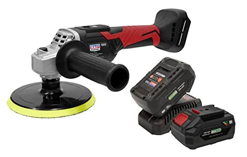 Image of Sealey 20V 4Ah SV20 Series Ø150mm Cordless Rotary Polisher Kit - 2 Batteries - CP20VRPKIT2