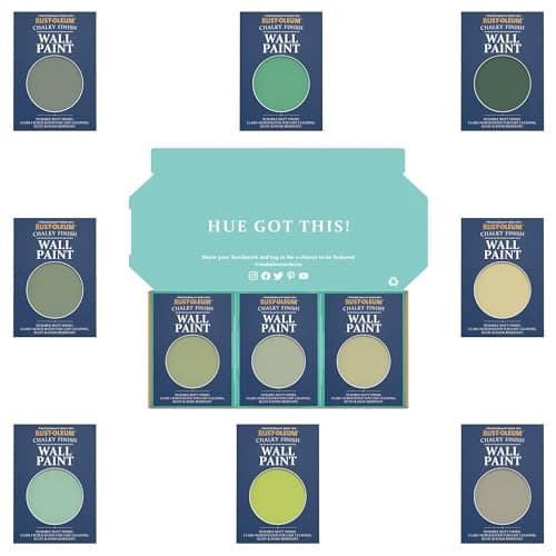 Image of Rust-Oleum Wall Paint in Chalky Finish - Rich Greens Tester Box