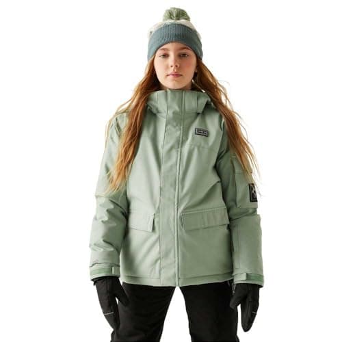 Image of Dare2b Unisex Kids Shredder Ski Jacket, Glacier Green, 14 Years EU