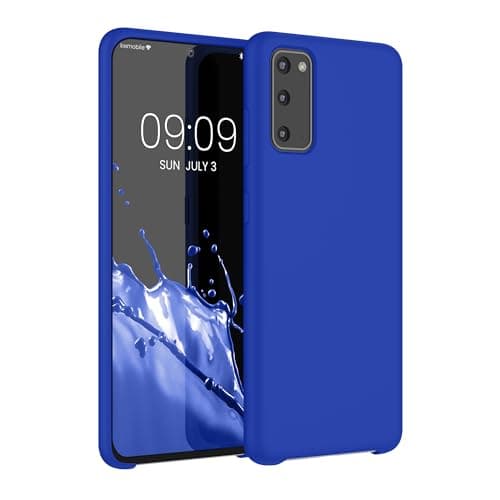 Image of kwmobile Case for Samsung Galaxy S20 Case - Soft Cover - Shockproof Silicone - Wireless Charging Baltic Blue