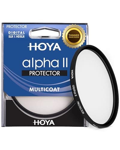 Image of Hoya Alpha II MC Camera Lens Protector, 82mm Filter — Ideal for Beginners, Improved Glass, 93.7% Light Transmission, Thinner Frame, 6-Layer Hoya Multi-Coating for Enhanced Protection and Clarity