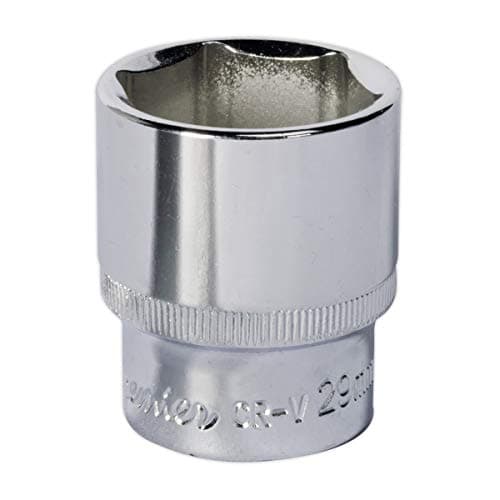 Image of Sealey Sp1229 Walldrive Socket 29Mm 1/2Sq Drive Fully Polished
