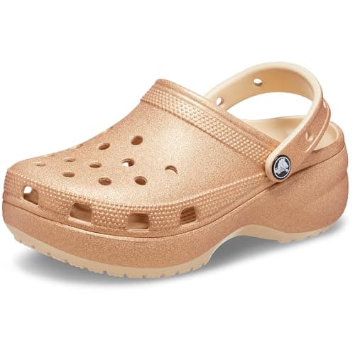 Image of Crocs Women's Classic Platform Glitter Clog