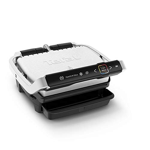 Image of Tefal Optigrill Elite, 12 Cooking Programs, Measure Cook Technology, Temperature Intelligence, Removable Non-Stick Plates, Dishwasher Safe, GC750D40 - Stainless Steel