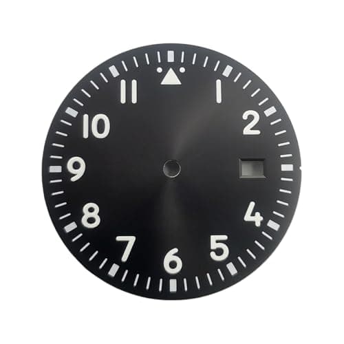 Image of ATOMUSERLY 1pc 34mm Watch Dial Sterile Luminous Pilot Style Fit for NH35 Movement NH36Movement Case(Blue)