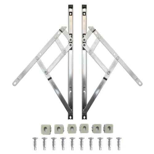 Image of Genius® 12" (300mm) Retrofit UPVC Window Friction Stay Hinges Top Hung/Side Hung (One Pair)