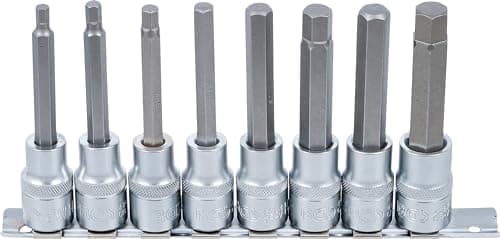 Image of BGS 5176 | Bit Socket Set | 12.5 mm (1/2") Drive | Internal Hexagon 5 - 13 mm | 8 pcs.
