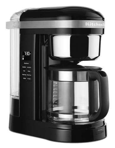 Image of KitchenAid KCM1209OB Drip Coffee Maker, 12 Cup, Onyx Black