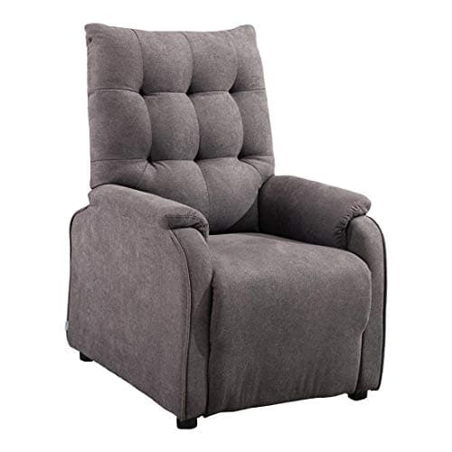 Image of More4Homes CHARLBURY FABRIC RECLINER ARMCHAIR SOFA FIRESIDE CHAIR RECLINING CINEMA (Charcoal)