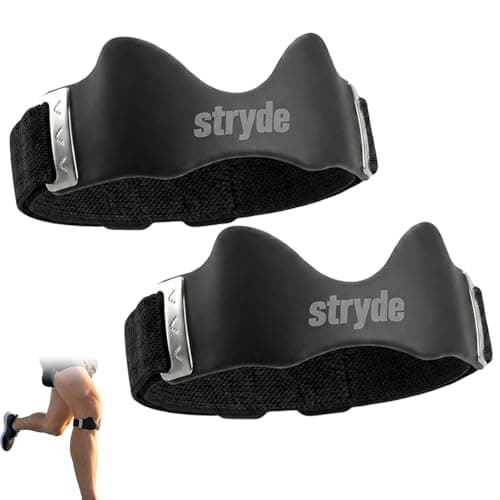 Image of Stryde Precision Strap Knee Stryde Knee Brace, Silicone Lock-Point Pad with Silicone Support Pad, Breathable Design, Adjustable, All-Day Wearable, Suitable for Everyone (2*Black)