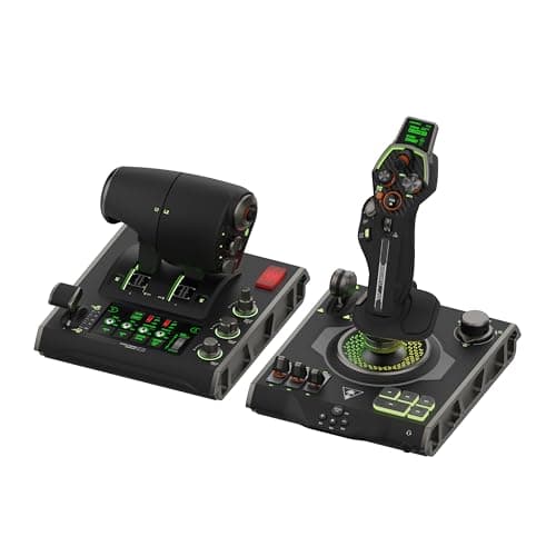 Image of Turtle Beach VelocityOne Flightdeck - Universal HOTAS Simulation Joystick & Throttle with Touch Display, Stick Mounted HUD and Contactless Sensors for Air and Space Combat on Windows 10 & 11