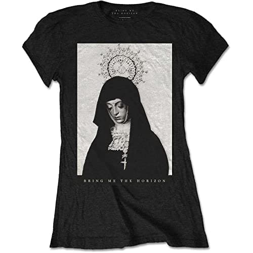 Image of Bring Me The Horizon Women's Nun T-Shirt - Black, Size 12