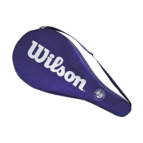 Image of Wilson Roland Garros Tennis Racket Cover, For one adult racket, Polyester, Blue (WR8402701001)