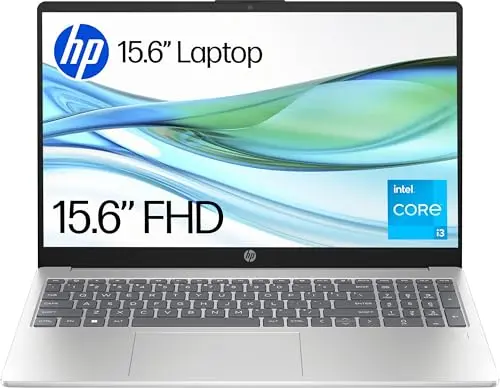 Image of HP 15.6” Laptop | Intel® Core™ i3-N305 Processor | 8 GB RAM | 512 GB SSD | Intel® UHD Graphics | FHD Display | Up to 10.75 hrs battery | Dual Speakers | Windows 11 | Silver | 15-fd0073sa