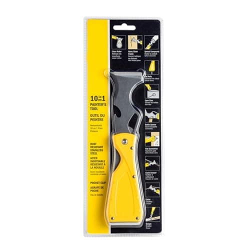 Image of HOCHSTE® Purdy Folding Tool -10-in-1, Ergonomic Non-Slip Handle, DIY Enthusiasts, Compact Design, Clean Paint Rollers, Open Paint Cans, Scrape Stubborn Residue, Remove Nails, Spread Compound