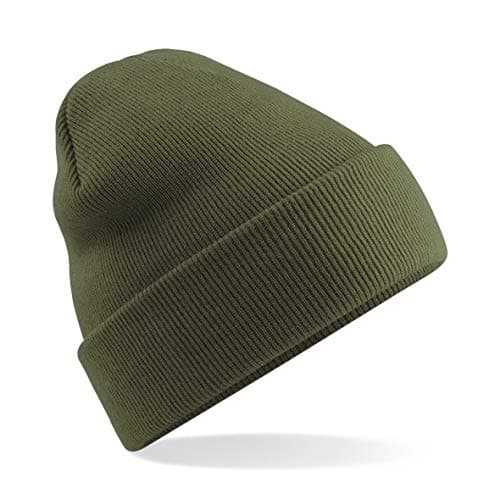Image of MKR Beanie Hat Men’s Women’s Unisex Warm Soft Knit Cuffed Winter Hat - Army Green