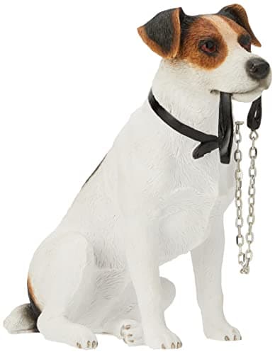 Image of Lesser & Pavey Sitting Walkies Jack Russell, White, H17cm