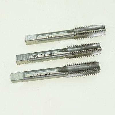 Image of KATSU Tools 3PCs HSS Metric Hand Tap Threading Set 3MM Through 20MM Coarse Pitch 404310