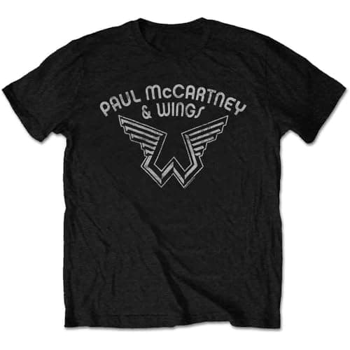 Image of Paul McCartney Mens Fashion T-Shirt-McCartney Band On The Run Black 2