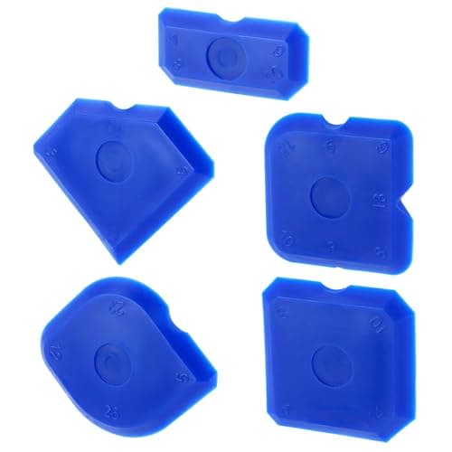 Image of QWORK® 5Pcs Sealant Finishing Tool, Silicone Caulk Tool Kit, Silicone Sealant Smooth Tool for Acrylic and Silicone