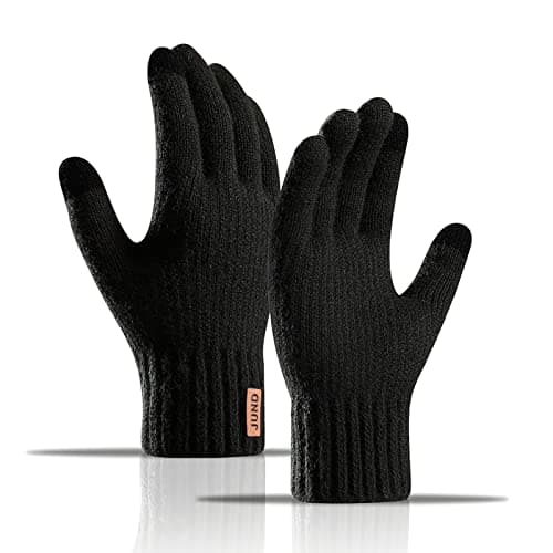 Image of AYPOW Winter Warm Knit Gloves, Touch Screen Slouchy Gloves with Thermal Fleece Lined Stretchy Fabric, Ideal for Men and Women's Outdoor Sports Activities like Running, Cycling, Hiking