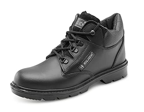 Image of CLICK LEATHER MID CUT MIDSOLE BOOT BLACK 11
