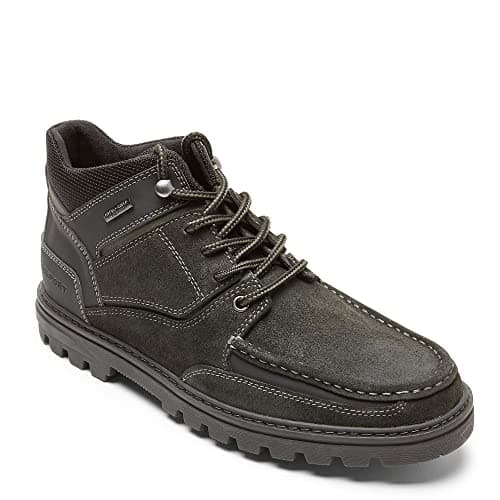 Image of Rockport Men's Weather Ready Marangue II Hiking Boot, Black Suede, 9.5 UK