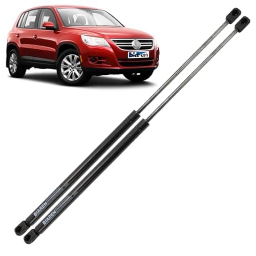 Image of BIAREN 2x Rear Tailgate Boot Gas Struts For Volkswagen VW Tiguan Mk1 5N 2007-2015 Lift Support System 475 (N) 521 MM 5N0827550 5N0827550D