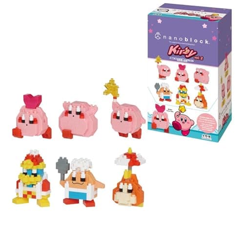 Image of nanoblock Kirby Volume 2 Box Set - Mininano Building Blocks Puzzles For Adults And Kids - Mini Model Kits With Tiny Bricks Make Great Collectible Gifts For Boys, Girls And Adults Age 12+ - Bandai