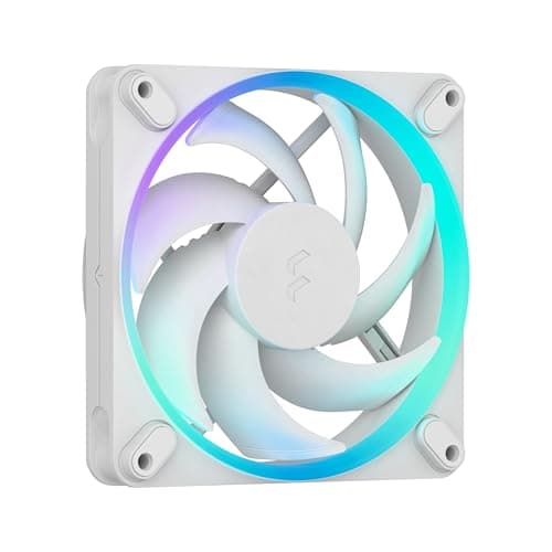 Image of Fractal Design Momentum 12 RGB-Silent PC Case Fan-120 mm-ARGB Gen2-16 LEDs-Liquid Crystal Polymer LCP blades-FDB Fluid Dynamic Bearing - Cooling Performance - Powerful Airflow - Quiet Operation-White
