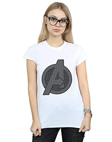 Image of Marvel Women's Avengers Endgame Iconic Logo T-Shirt White XX-Large