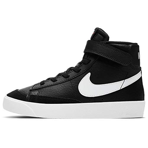 Image of Nike Boy's Unisex Kids Blazer Mid '77 Sneaker, Black White Team Orange, 11 UK Child