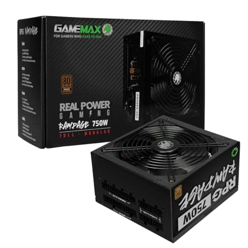 Image of GameMax GMXRPG750MOD 750W Black Wired 80 Plus Bronze ATX Power Supply