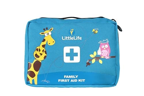 Image of LittleLife Family First Aid Kit with CE Certified Contents, Ideal for Home and Family Holidays to Treat Common Injuries