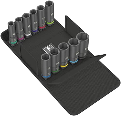 Image of Wera 05004841001 8790 C Impaktor Deep Set 1Jeu de douilles, 11 pièces, Black