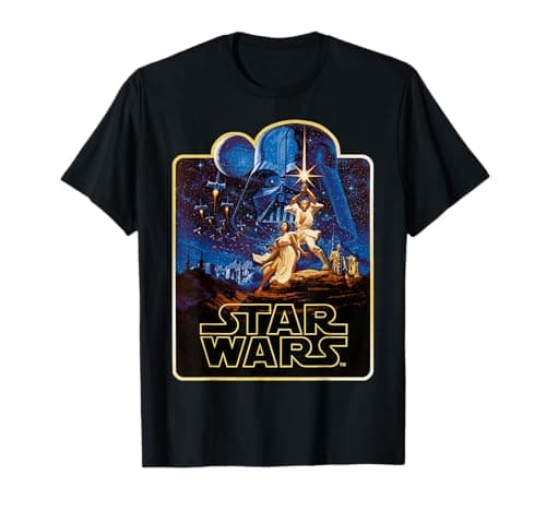 Image of Star Wars A New Hope Movie Poster T-Shirt