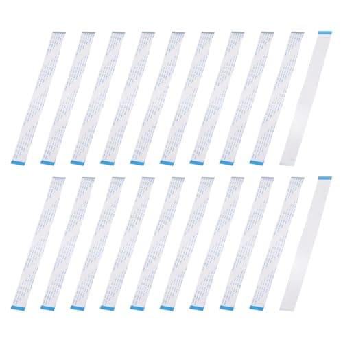 Image of sourcing map 20Pcs Flat Flexible Cable Ribbon Thin FFC Wire, 40 Pin 0.5mm Pitch 200mm Long (B Type) for LCD 3D Printer Camera Laptop Audio