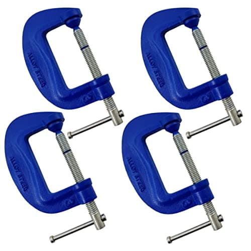 Image of (4PK) G Clamps Set 3" (75mm) Heavy Duty Work Clamps Ideal for use as Welding Clamps, Wood Working, Metal Working and Much More