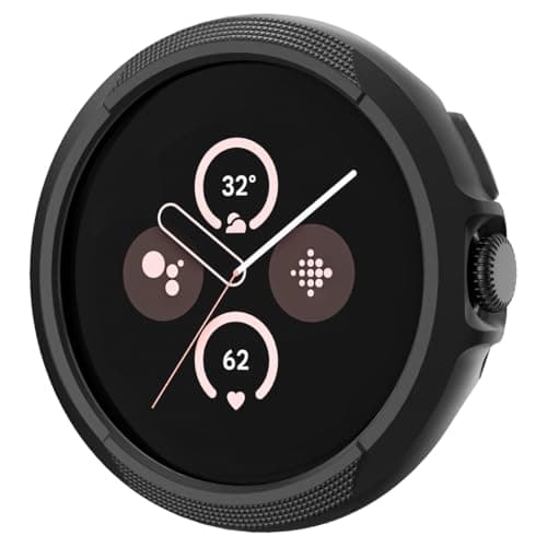 Image of Spigen Liquid Air Case Compatible with Google Pixel Watch 3 45mm (2024) - Matte Black