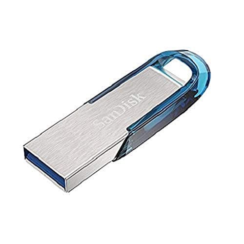 Image of SanDisk Ultra Flair 64 GB USB 3.0 Flash Drive, Upto 150MB/s read - Blue